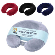 Akitaink Cuscino da Viaggio in Memory Foam a U per Collo