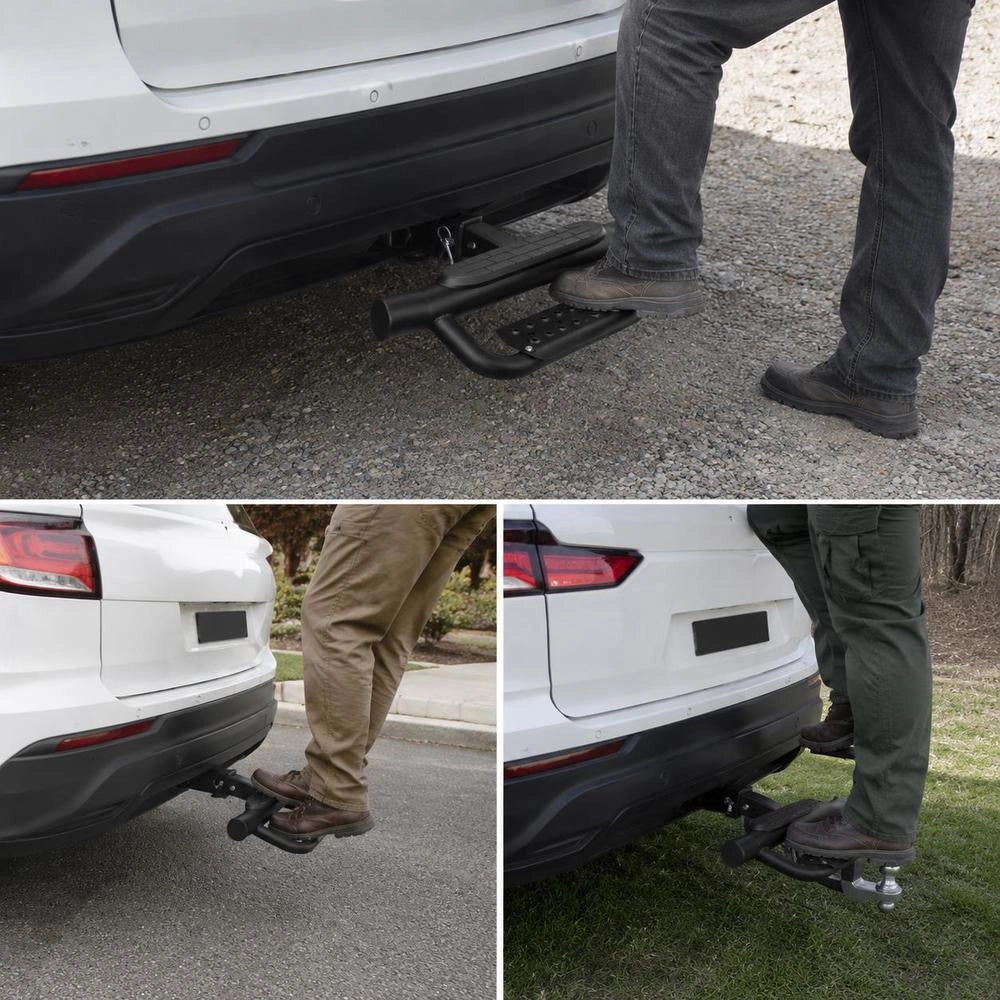 Towbar Mounting Bracket For 50.8 Mm Receivers, Robust Steel Construction With 158.7 Kg Load Capacity, Rear Bumper Protector With Pin Locking Mechanism, 93 Cm Long For Trucks, SUVs, Pickups, And Trailers