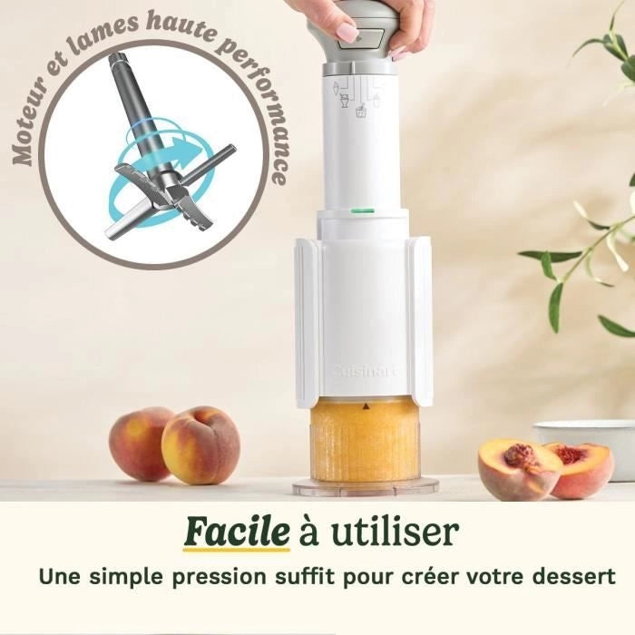 Gelatiera CUISINART - ICEFD10E - 250 W - 3 x 240 ml - Bianco