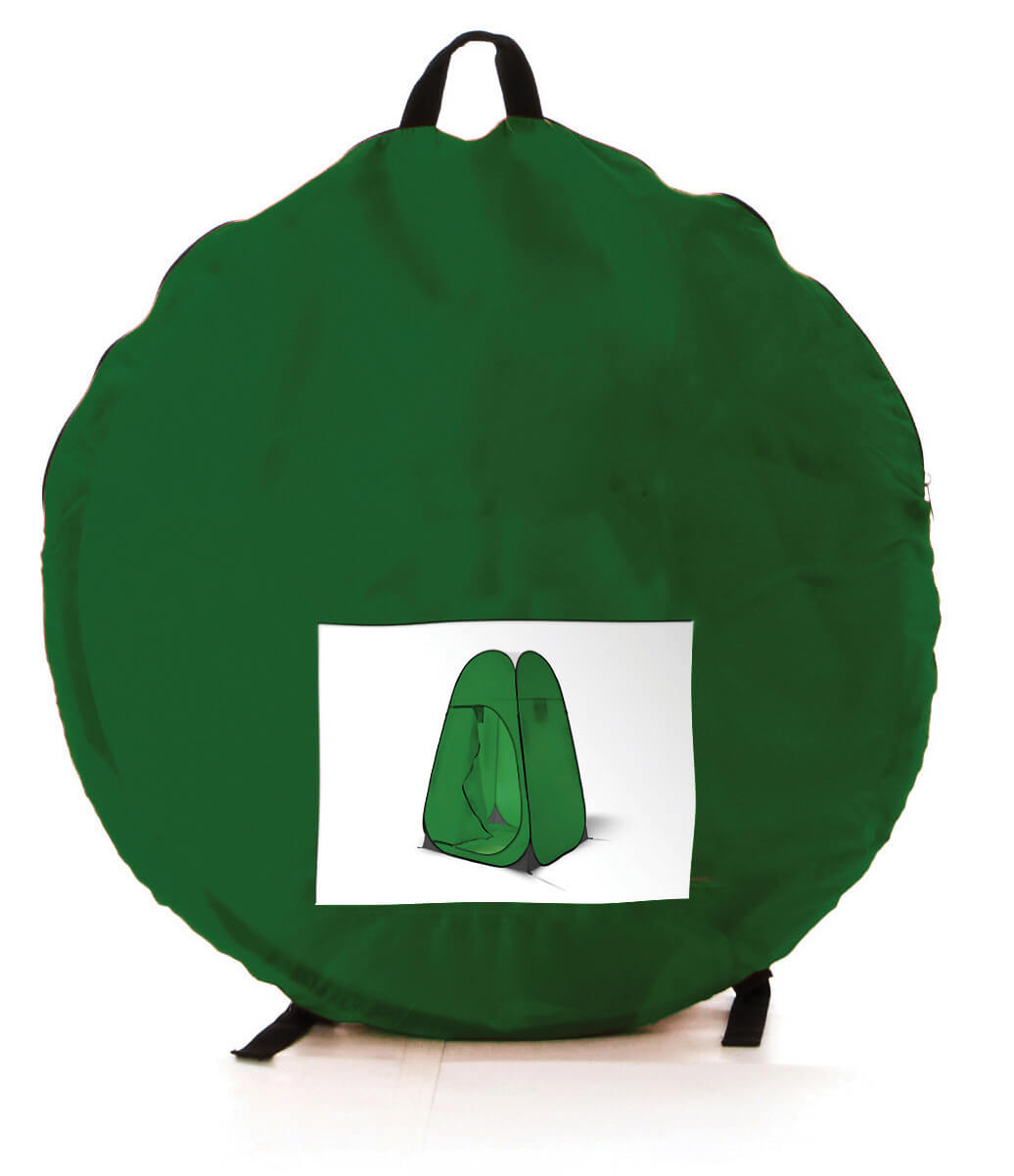 Tenda Cabina da Campeggio 115x115x190 cm in Poliestere Verde