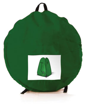 Tenda Cabina da Campeggio 115x115x190 cm in Poliestere Verde