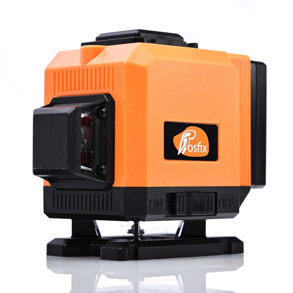 Livella Laser Rosfix Orange Tiger ROT12L – 12 Linee, Autolivellante | IP54, 360° | Set con Treppiede 43-120cm e Custodia