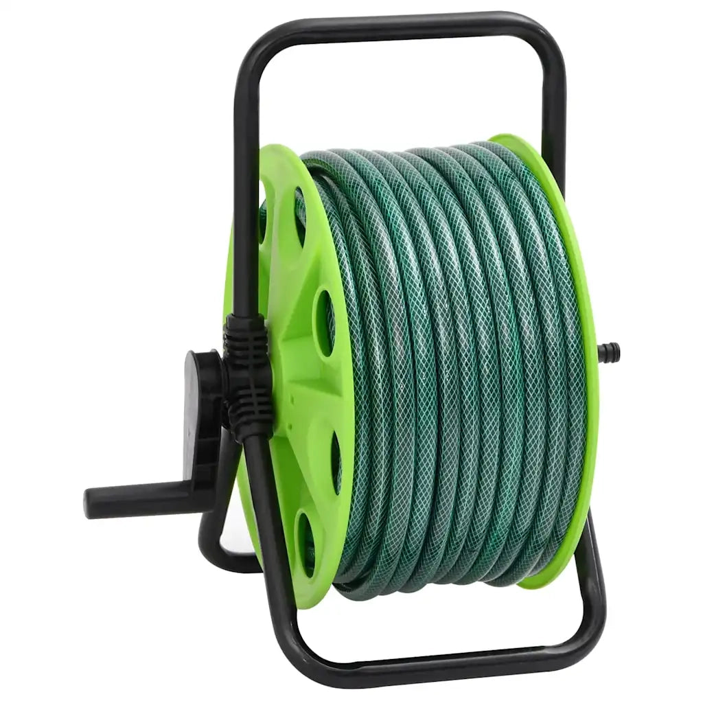Avvolgitubo Autonomo Verde con Set Raccordi Tubo 0,5" 50 m PVC 3281519