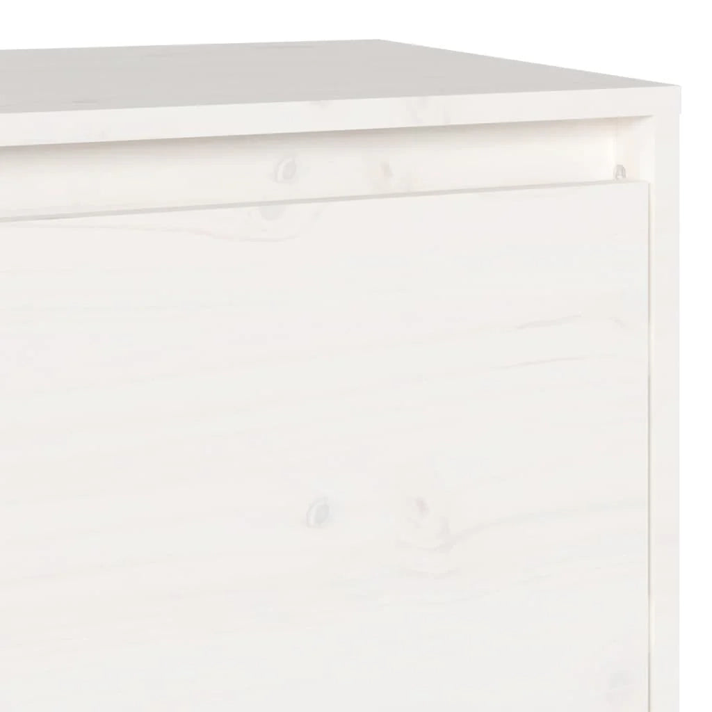 Mobile TV multimediale scaffale TV credenza mobile TV sala da pranzo soggiorno camera da letto 140 x 35 x 40 cm legno di pino massiccio bianco 02_0025925
