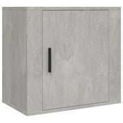 Comodino | Armadio da Notte | Mobiletto da notte a Muro Grigio Cemento 50x30x47 cm