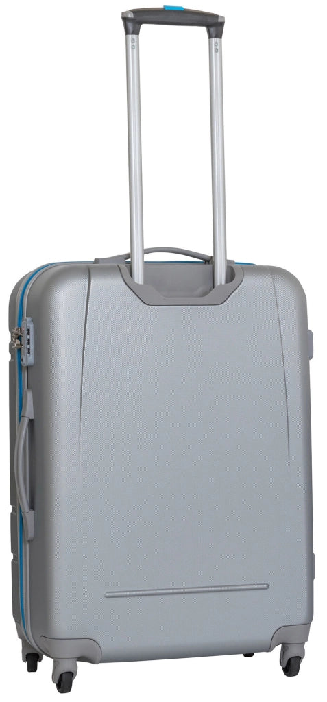 Trolley Valigia Media Rigida in ABS 4 Ruote TSA Ravizzoni Sangria Silver