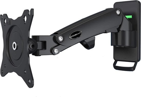Supporto per schermo per piccole TV da 17 a 27 pollici - Regolazione ergonomica e rotazione - VESA 75x75mm e 100x100mm - Capacità di carico 2-7 kg