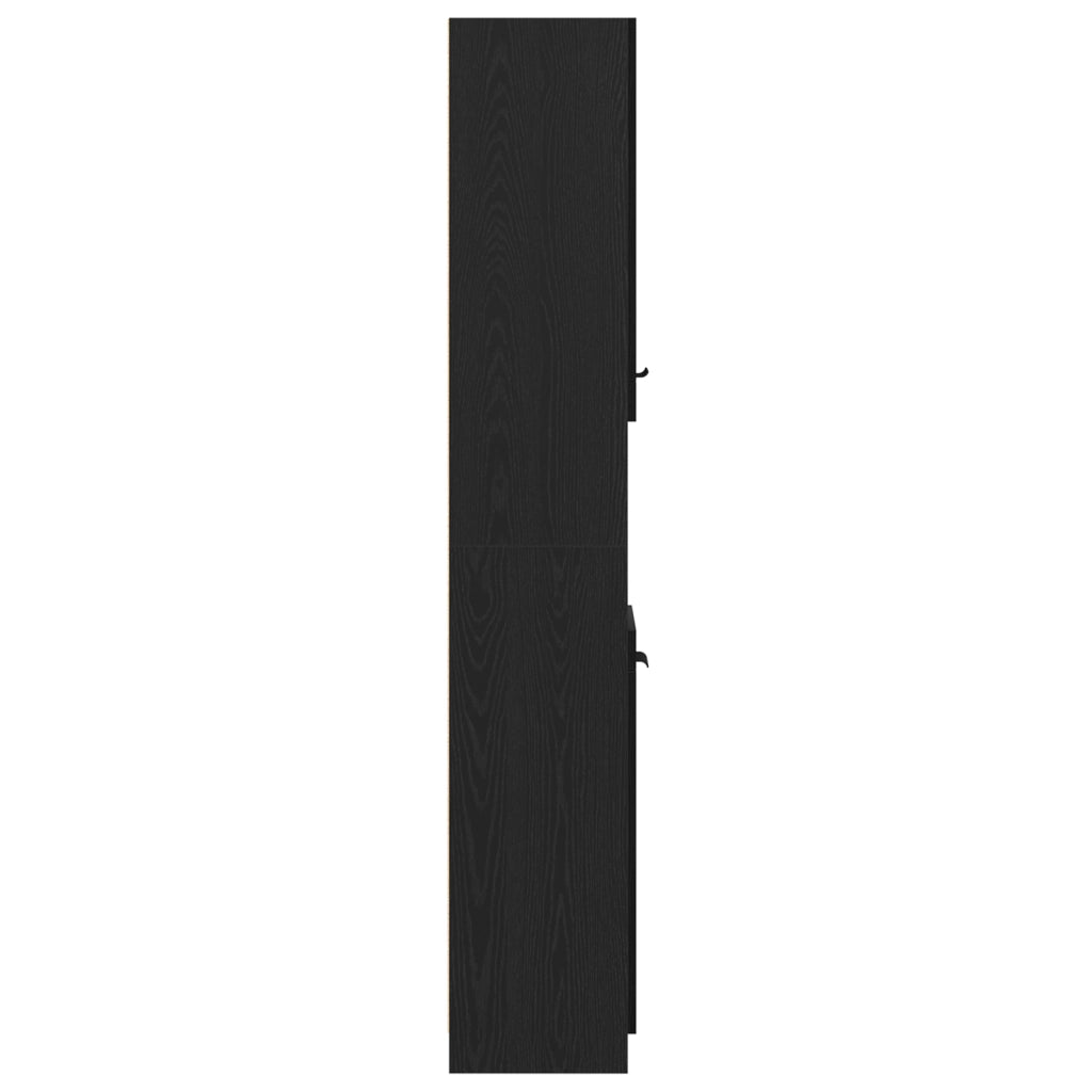 Mobile da bagno in rovere nero  - 32x34x188,5 cm