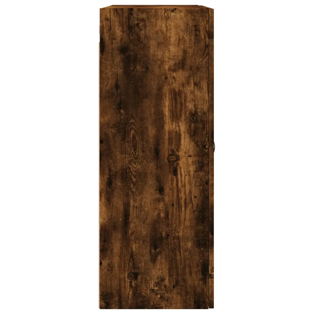 vidaXL Mobile a Parete Rovere Fumo 69,5x34x90 cm in Legno Multistrato