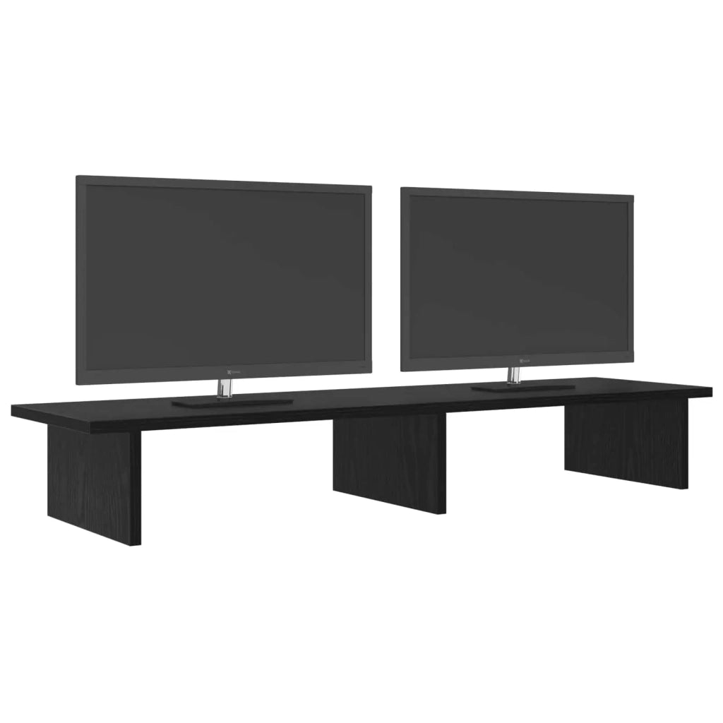 Supporto per Monitor Rovere Nero 100 x 27 x 15 cm