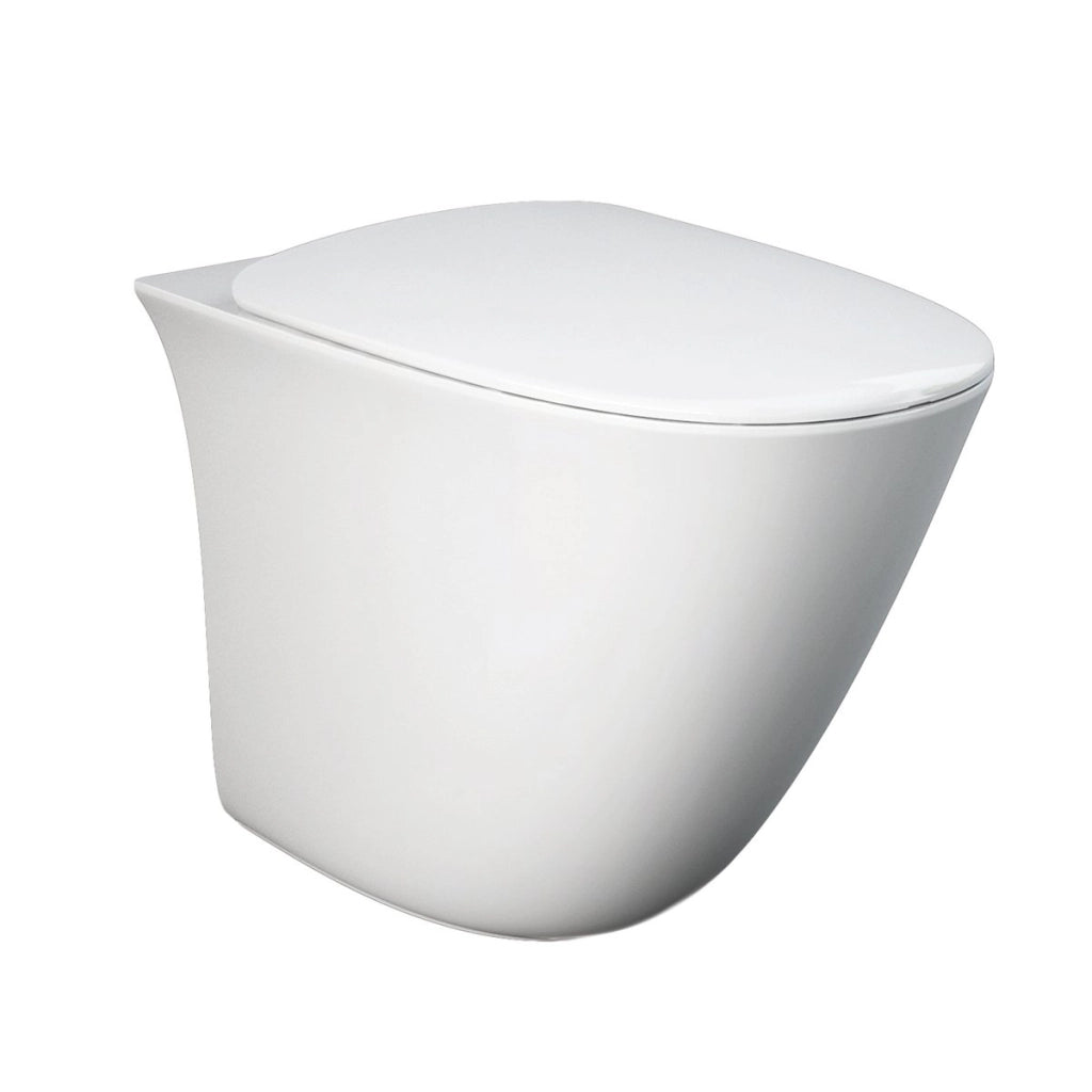 Sanitari filomuro Rak Ceramics serie SENSATION vaso, bidet, copriwater soft-close - Bianco Lucido