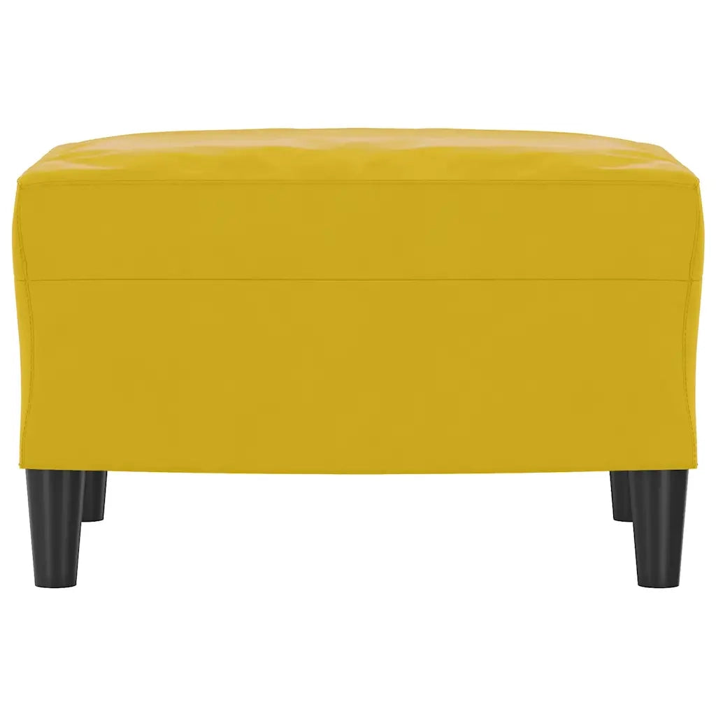 Poggiapiedi Giallo 60x50x41 cm in Velluto 349299