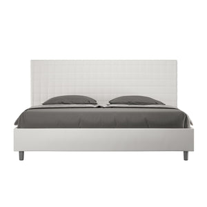 Letto Matrimoniale Large 180x200 cm con Rete Sunny Bianco