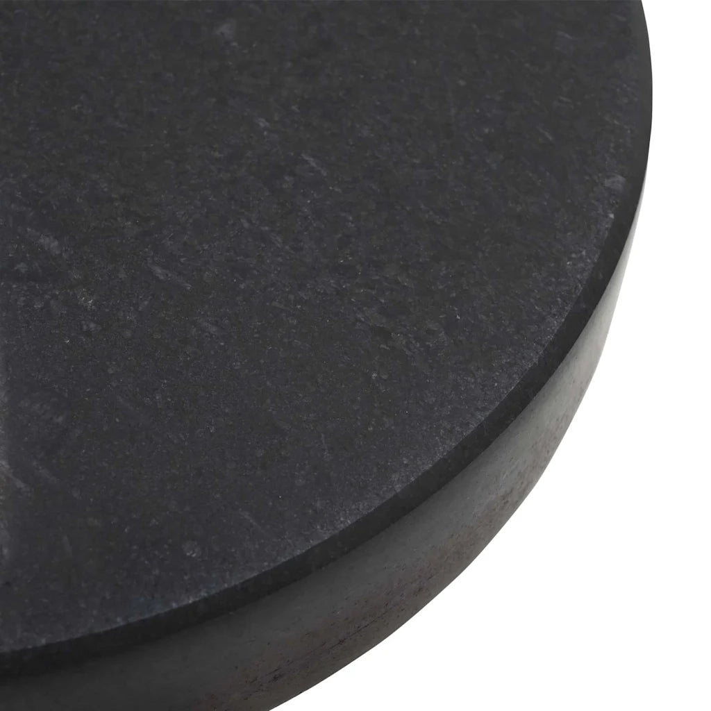 Base per ombrellone 30kg Nero Granito e Acciaio Inossidabile CFW6600728