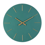 Orologio da Parete Rotondo in MDF con Dettagli Dorati - TINO