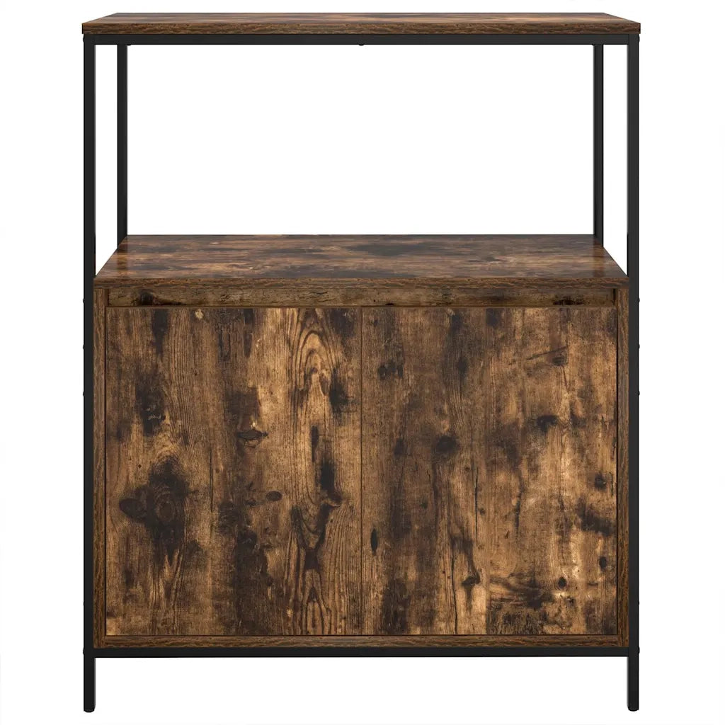 Mobile da Bagno con Ripiani Rovere Fumo 76,5x35x95 cm 861919