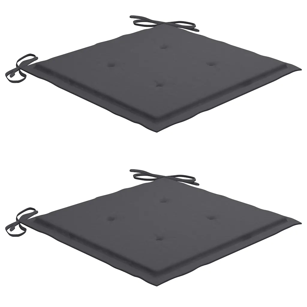 Sedie da Giardino Pieghevoli 2pz con Cuscini in Massello Acacia 3064536