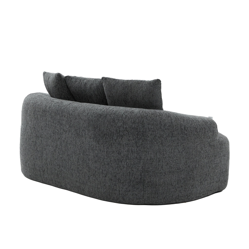 Divano 2 Posti con Cuscini in Chenille ¨C Xylo ¨C Grigio