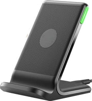 Opluchatore Senza Fili, 15W Rapido Caricatore Qi-Certificato Senza Fili con Luce Adattiva Amica della Notte, Compatibile con iPhone 15 14 13 12 Pro Samsung Galaxy S23 S22 S21 Note 20 Google