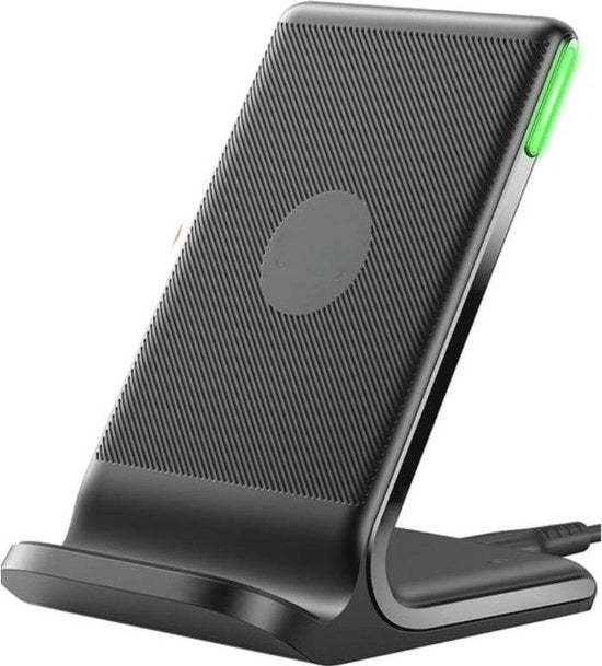Opluchatore Senza Fili, 15W Rapido Caricatore Qi-Certificato Senza Fili con Luce Adattiva Amica della Notte, Compatibile con iPhone 15 14 13 12 Pro Samsung Galaxy S23 S22 S21 Note 20 Google