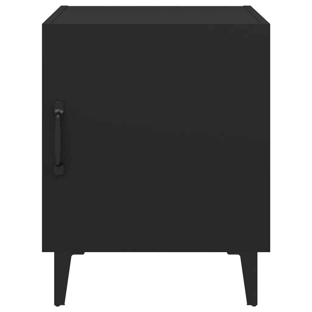 Comodini 2 pz Neri in Legno Multistrato cod mxl 31145