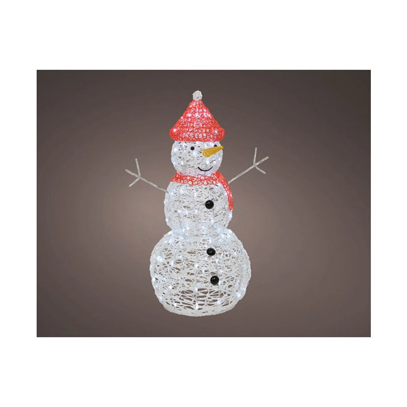 Pupazzo di neve 90 cm con LED