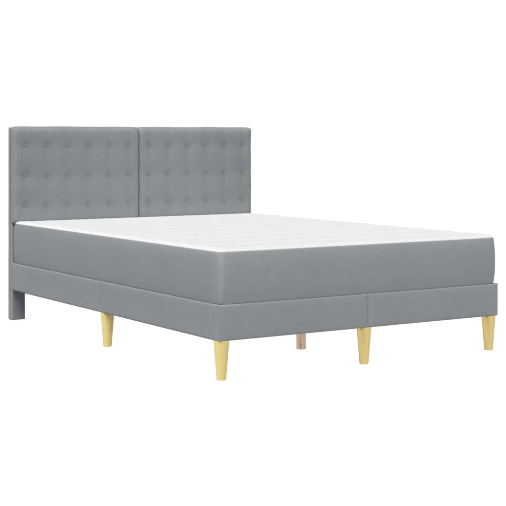 Struttura letto con materasso Grigio chiaro 140 x 190 cm