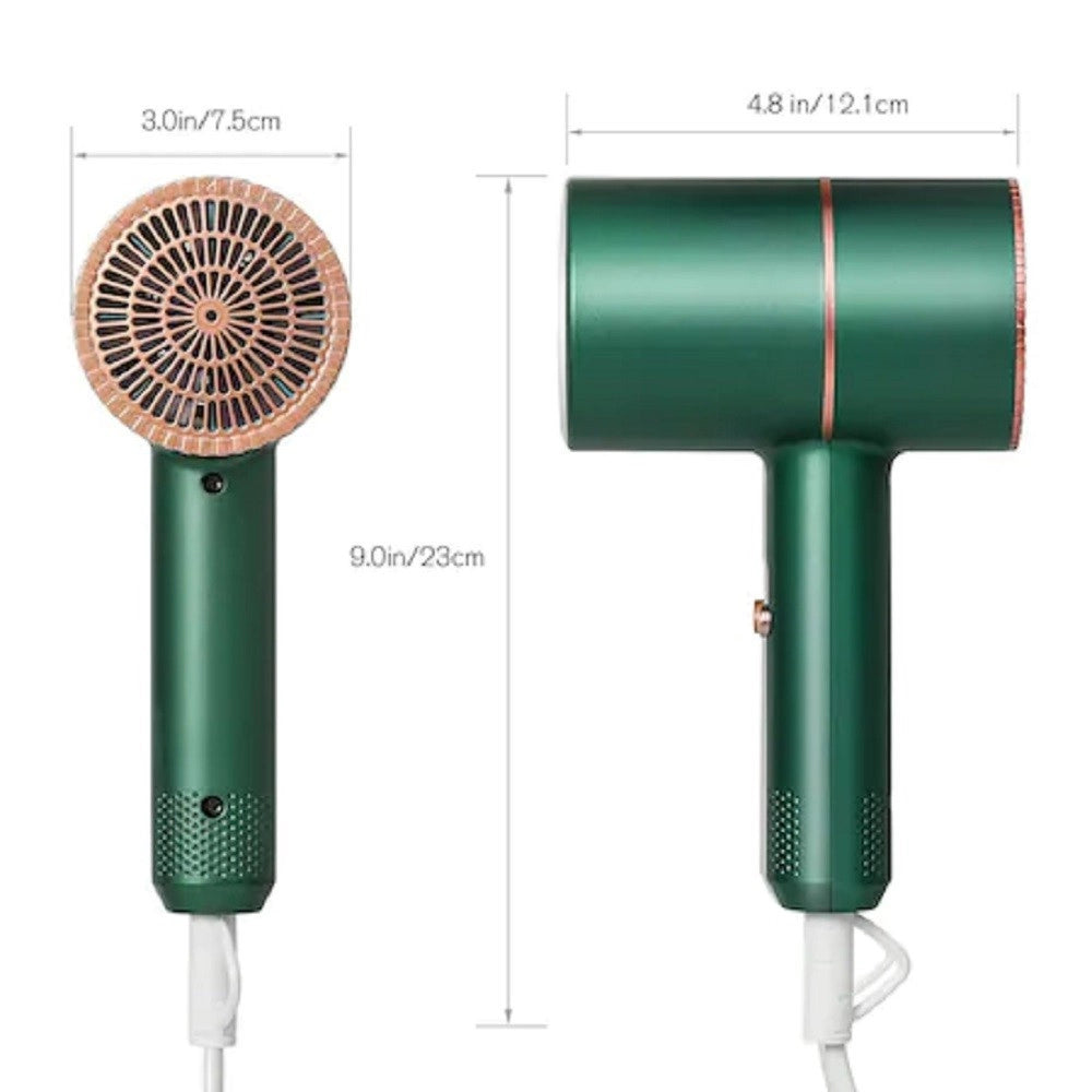 Trade Shop - Asciugacapelli Professionale Pieghevole Viaggio Tecnologia Ionica 2100 W Q-f663 -