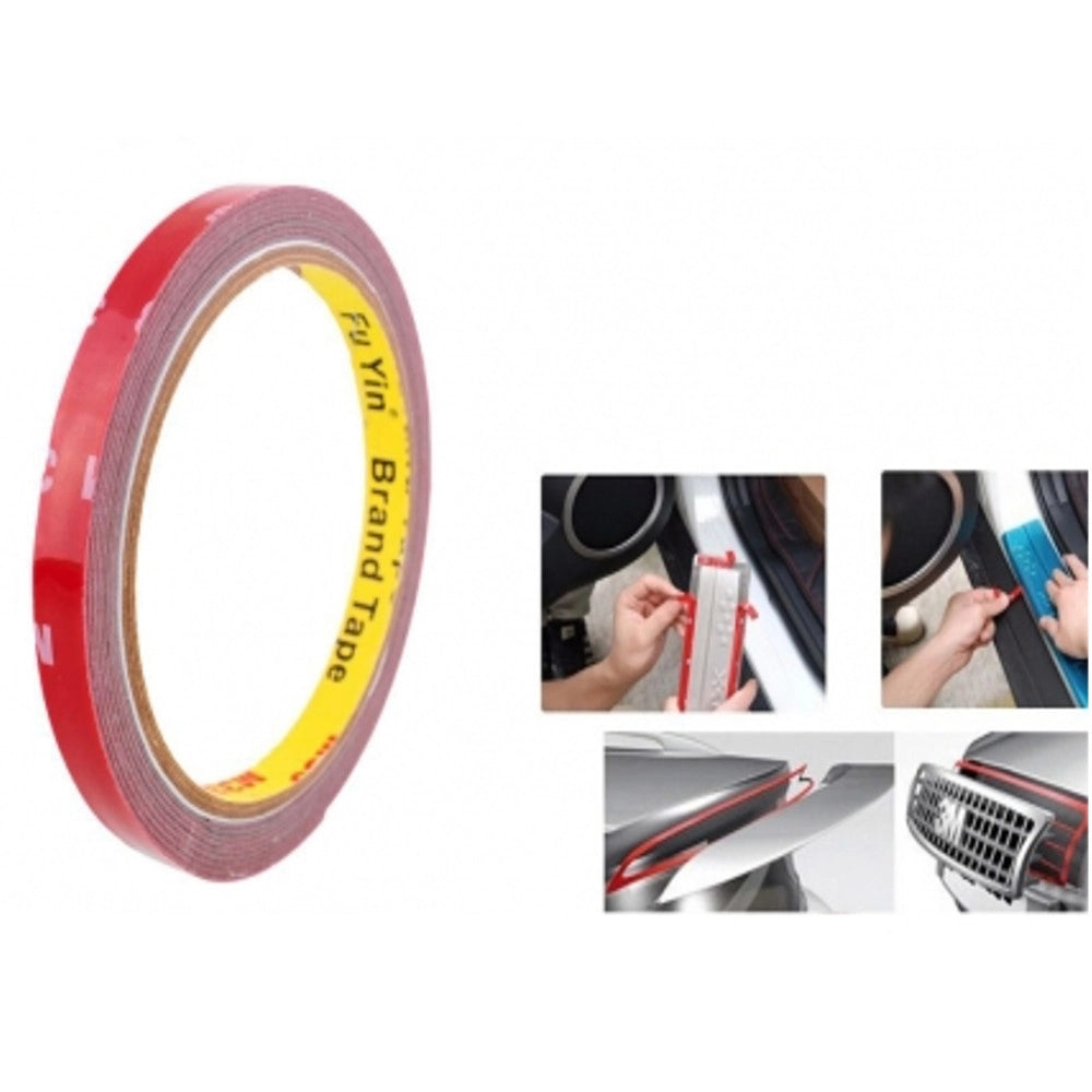 Trade Shop - Nastro Biadesivo 3mtx10mm Schiuma Acrilica Professionale Impermeabile Resistente -