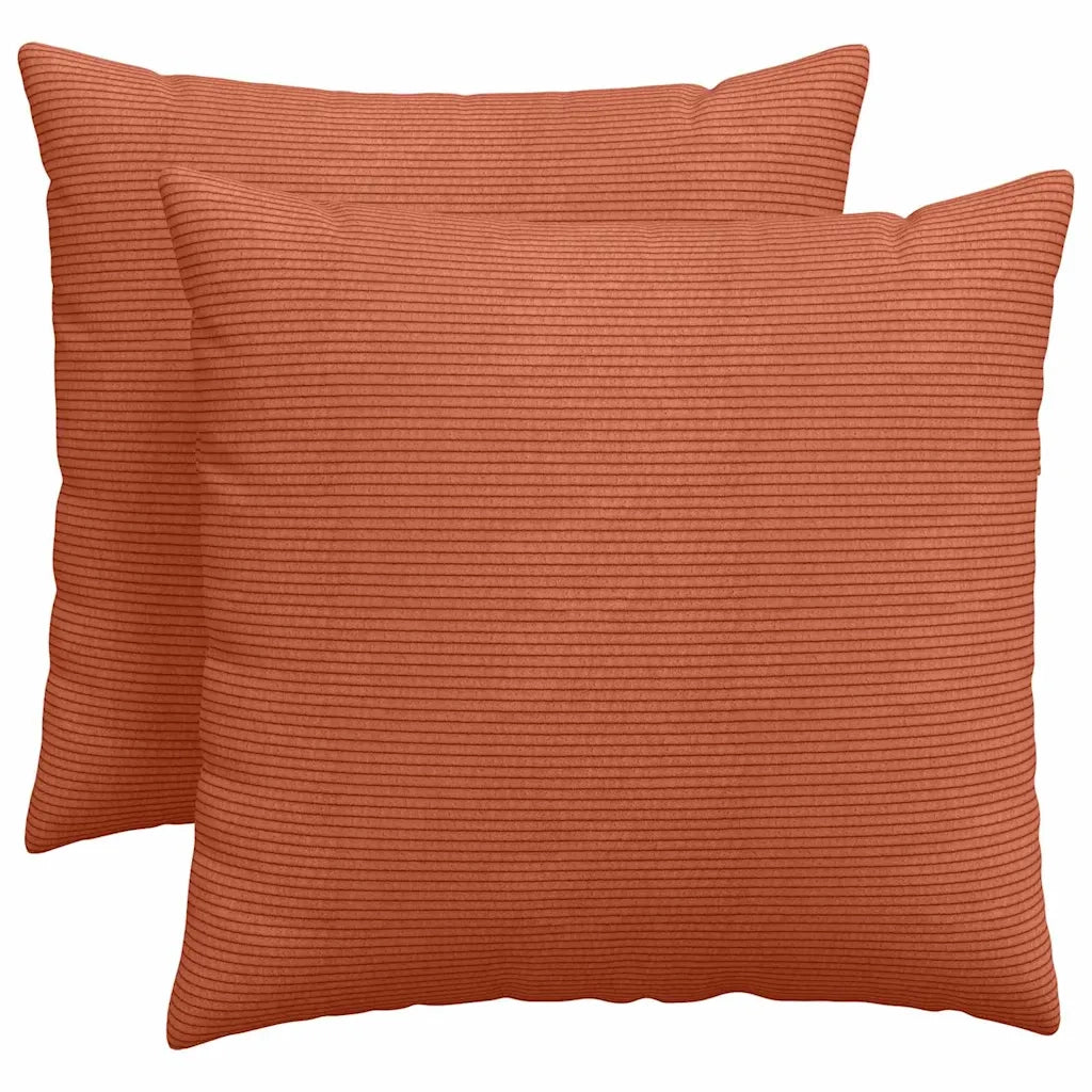 Cuscini da Divano 2 pcs Rosso Arancio 50 x 50 cm