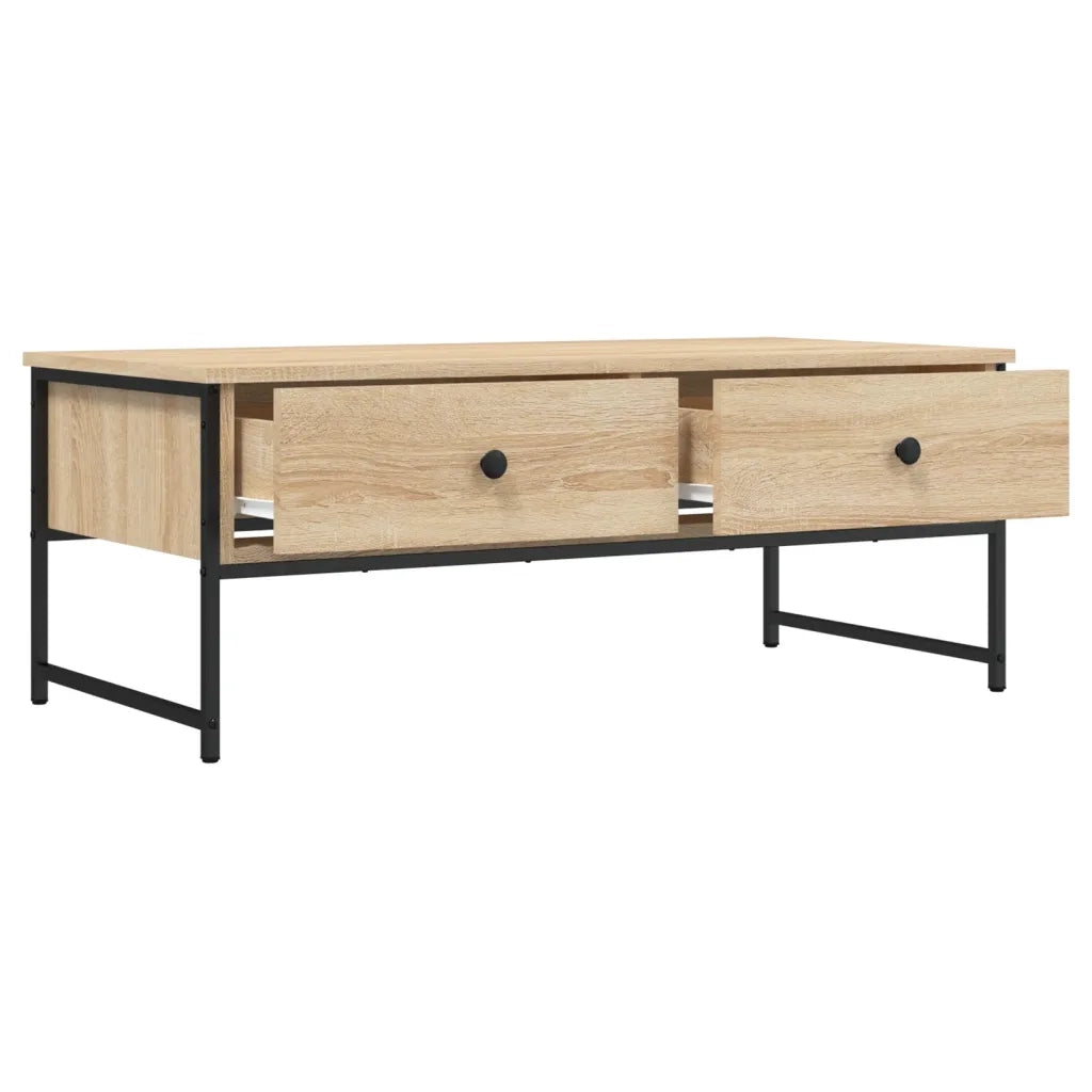 Tavolino Salotto Rovere Sonoma 101x49x39,5 cm Legno Multistrato 837738