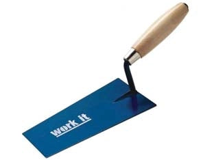 CAZZUOLA WORK-IT PUNTA QUADRA MANICO IN LEGNO- - mm.160 - 41146 - 6 pezzi AUSONIA