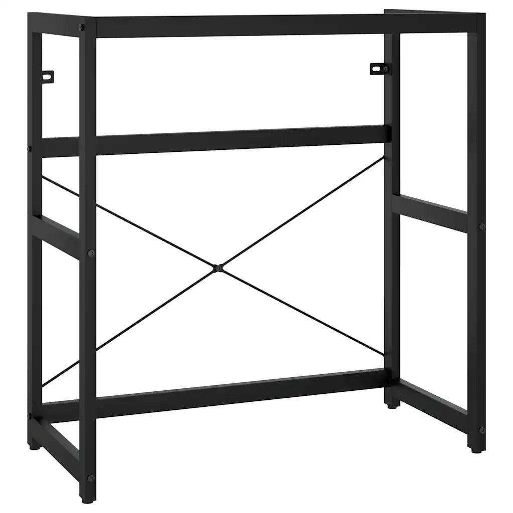 Telaio per Lavabo da Bagno con Lavabo Integrato Nero in Ferro CFW1568625