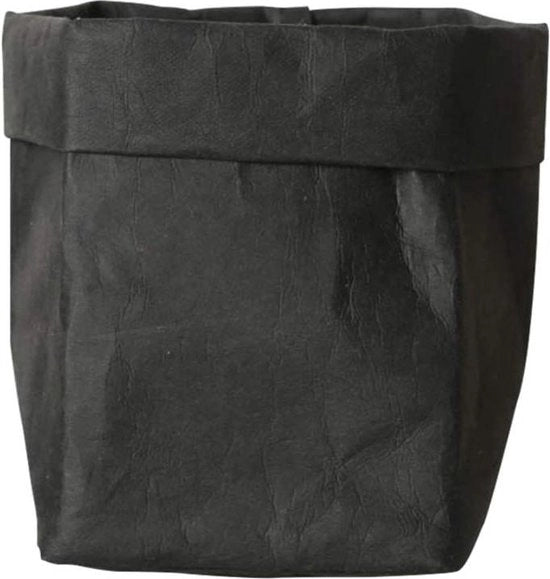 Contenitori per piante sacchi di plastica per fiori sacchetti di contenimento sacchetti riutilizzabili organizzatore - Sacchetto in carta kraft decorativo 2XL nero
