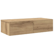 Scaffale a parete | Ripiano a parete | Mensola a parete con Cassetti Rovere 60x26,5x15 cm Truciolato