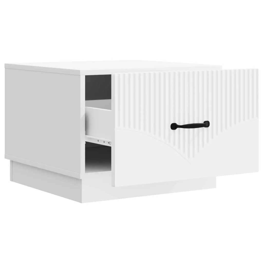 Tavolino da salotto Bianco 49 x 50 x 37 cm Legno ingegnerizzato 895425