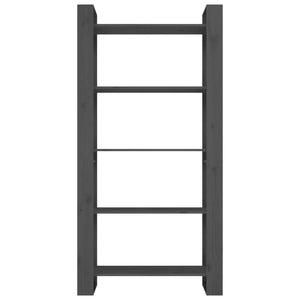 Libreria/Divisorio Grigio 80x35x160 cm Legno Massello