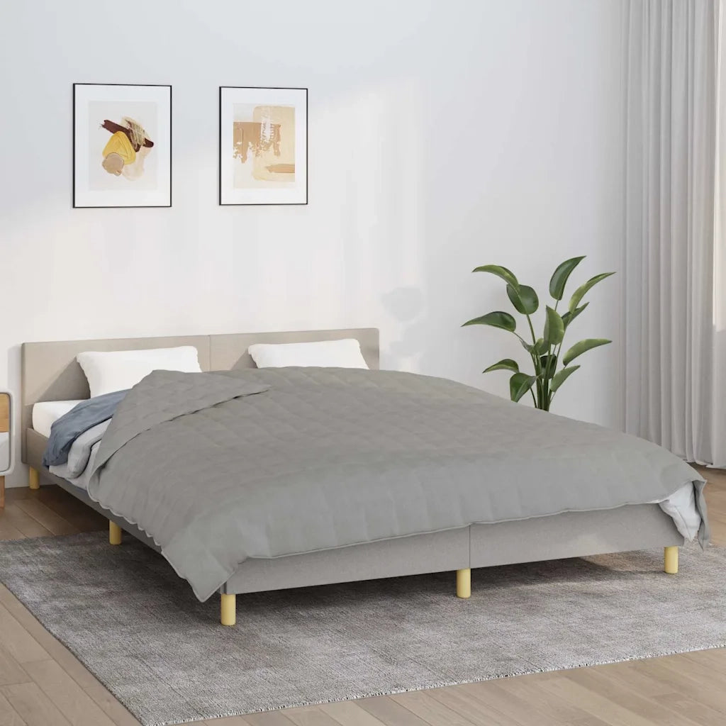 Coperta Ponderata Grigia 220x235 cm 11 kg Tessuto cod mxl 66809