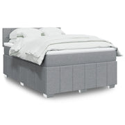Giroletto a Molle con Materasso Grigio Chiaro 160x200cm Tessuto