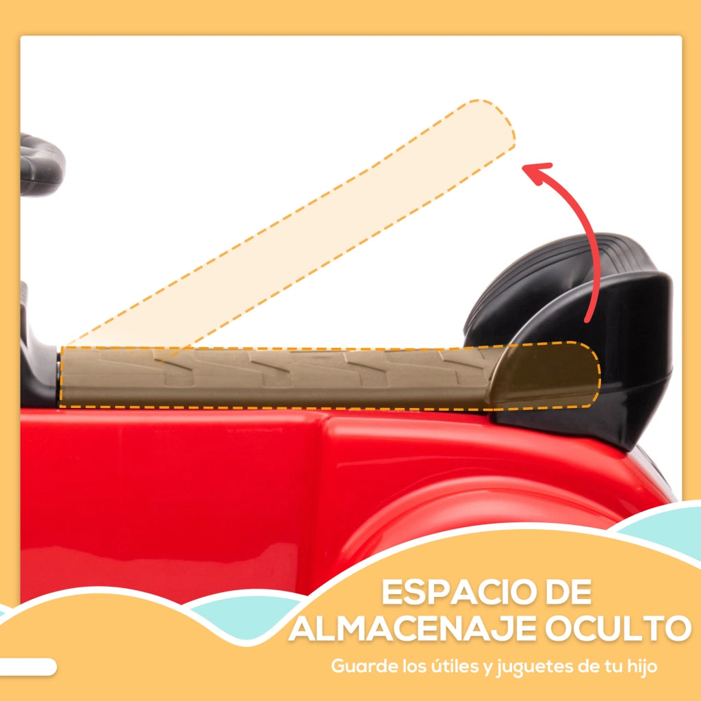 Correpasillos Bambini con Contenitore ¨C Zephmum ¨C Rosso 77.5x41.5x45 cm