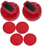 Set di Hockey su Tavolo - Design Ergonomico - 2 Pusher - 4 Palle - Adatto per Tutte le Tavole - Materiale ABS - Airhockey 

Modello: 
- Dimensioni: 
- Peso: 
- Materiale: ABS 
- Incluso: 2 pusher, 4 palle