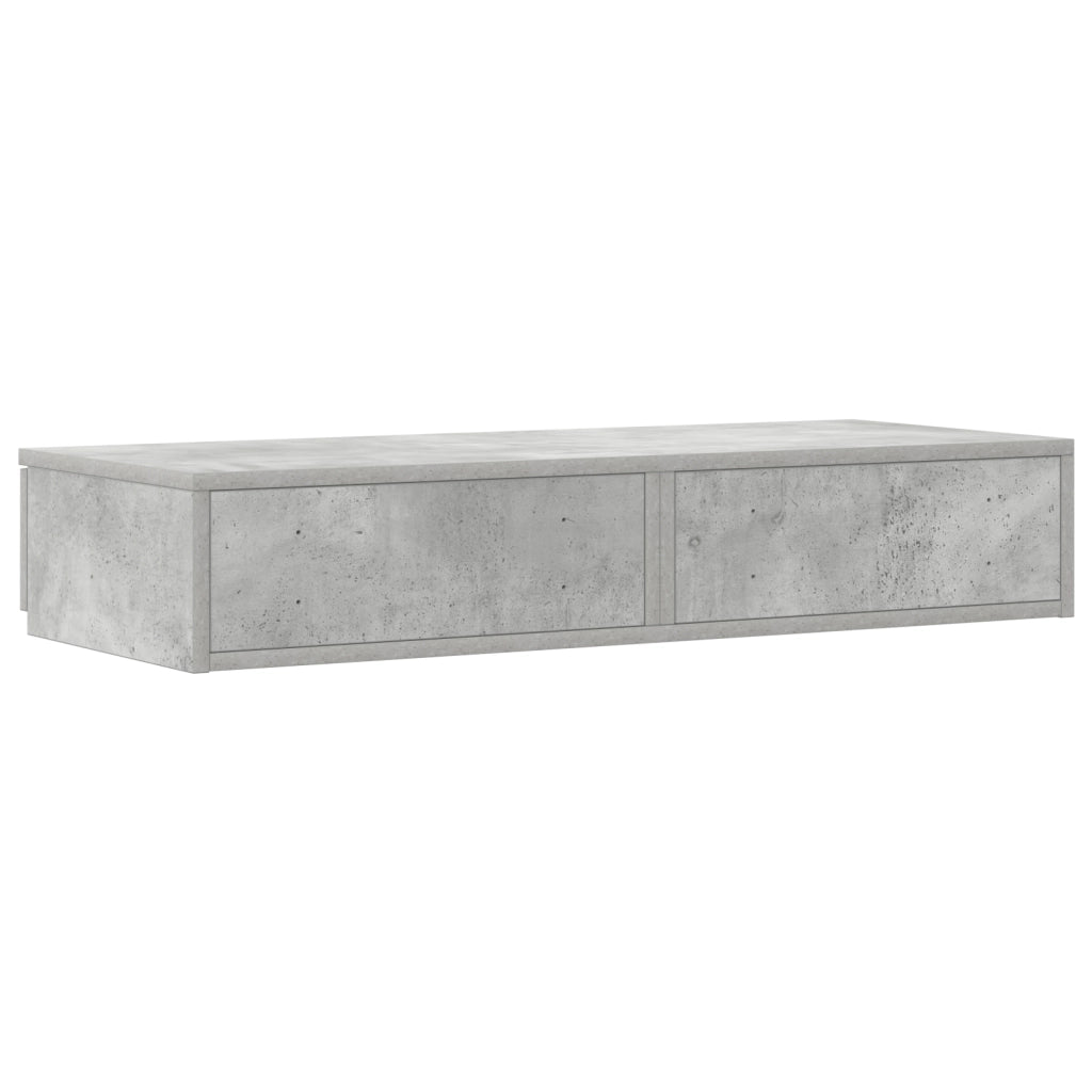 Cassetti per letto Grigio cemento 80x36,5x16,5 cm Legno ingegnerizzato