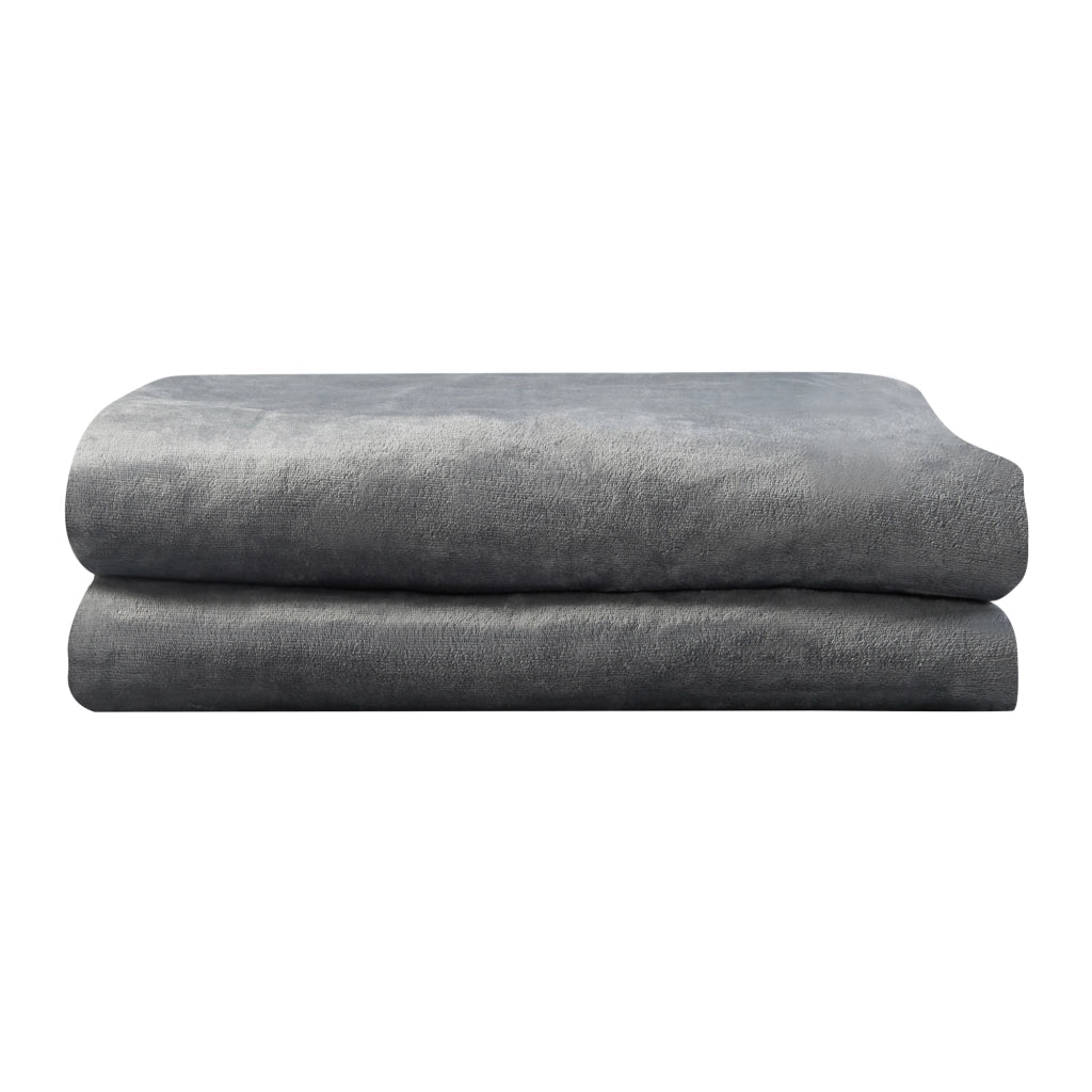 Coperta Riscaldante Archi Termocoperta Elettrica 200 x 150 cm Grigio Scuro [en.casa]