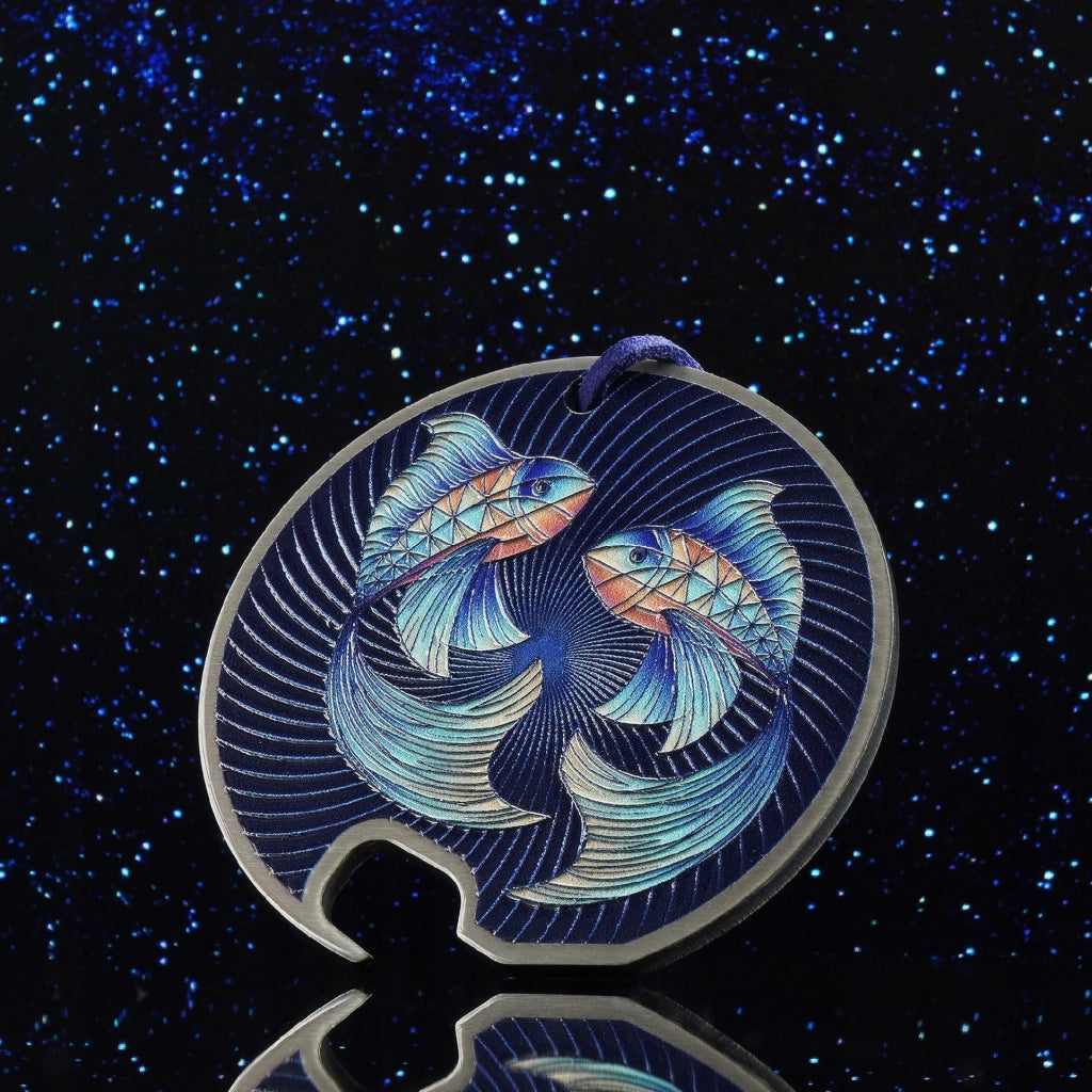 Apribottiglie KADAX in metallo per birra, regalo per il segno zodiacale dei Pesci, pratico