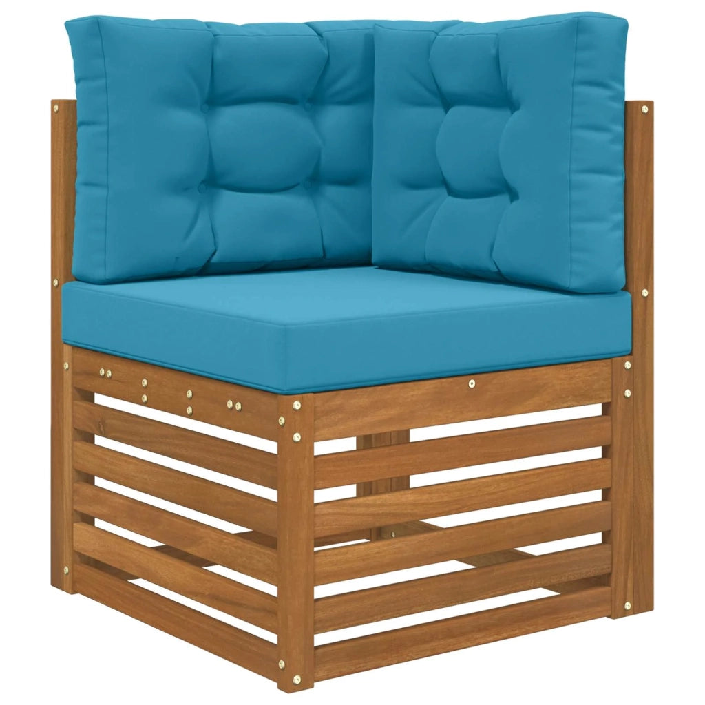 Cuscino per divano da esterno 3 pcs Blu Reale Poliestere 900771