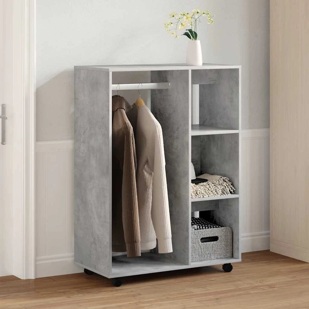Armadio Grigio Cemento 80x40x110 cm in Truciolatocod mxl 128388