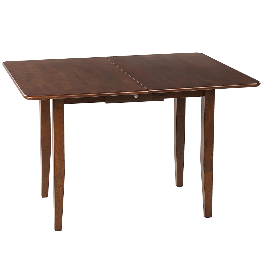 Tavolo da pranzo allungabile in marrone scuro resistente 90/120 x 60 cm