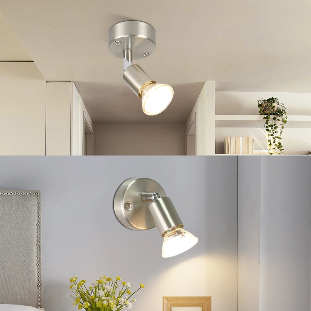 ZMH Faretto da soffitto moderni 1 fiamma GU10 con lampadina inclusa