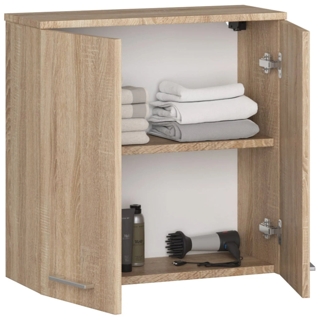 Mobile bagno sospeso AKORD FIN Sonoma Quercia 60 cm 2 ante 60x22,5x60 cm