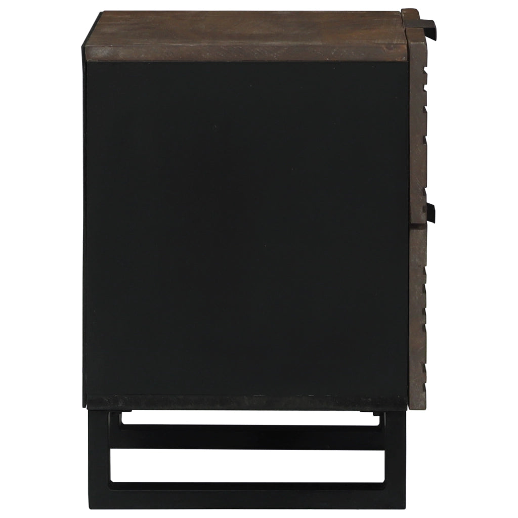 Set di Comodini 2 pcs 40x33.5x46 cm Legno Massello Mango
